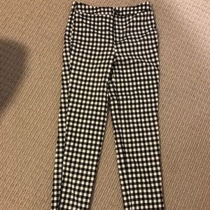 Gingham High Waisted Pants